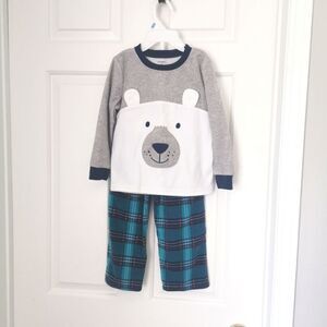 2/$15 Carter's boys 2 piece pajama set size 4